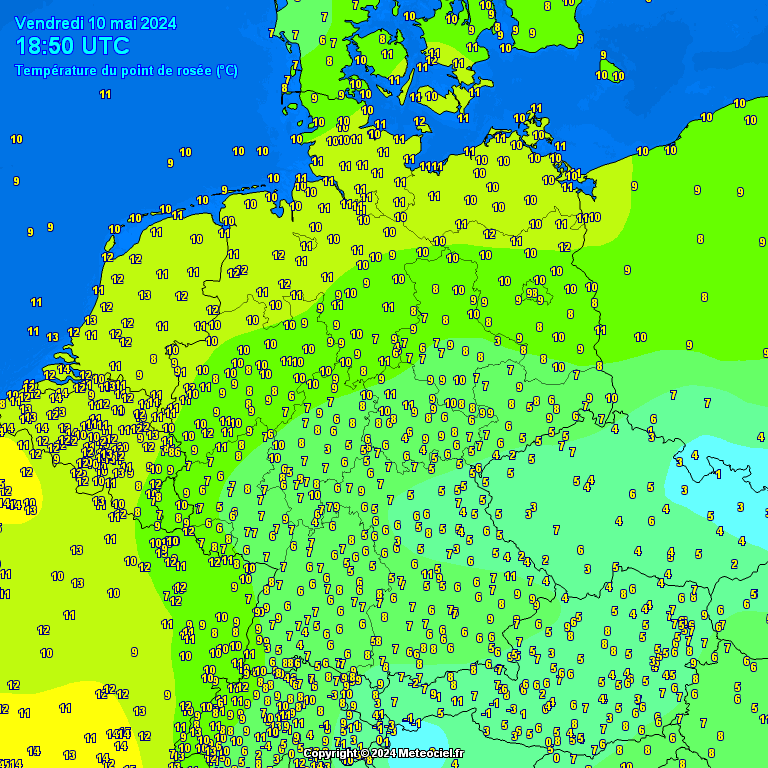 Temperature - point de rose