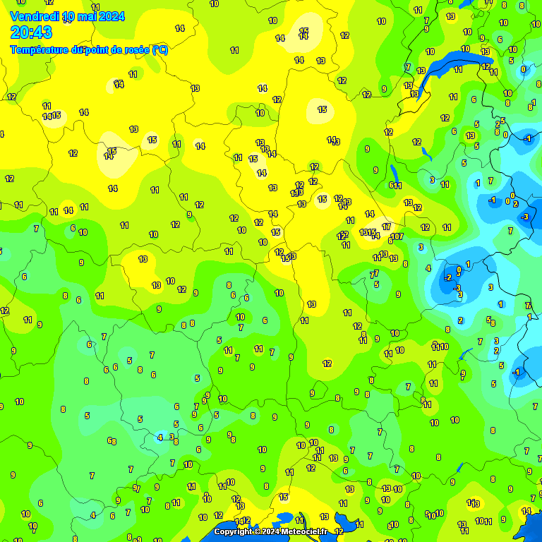 Temperature - point de rose