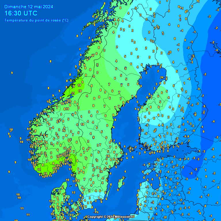 Temperature - point de rose